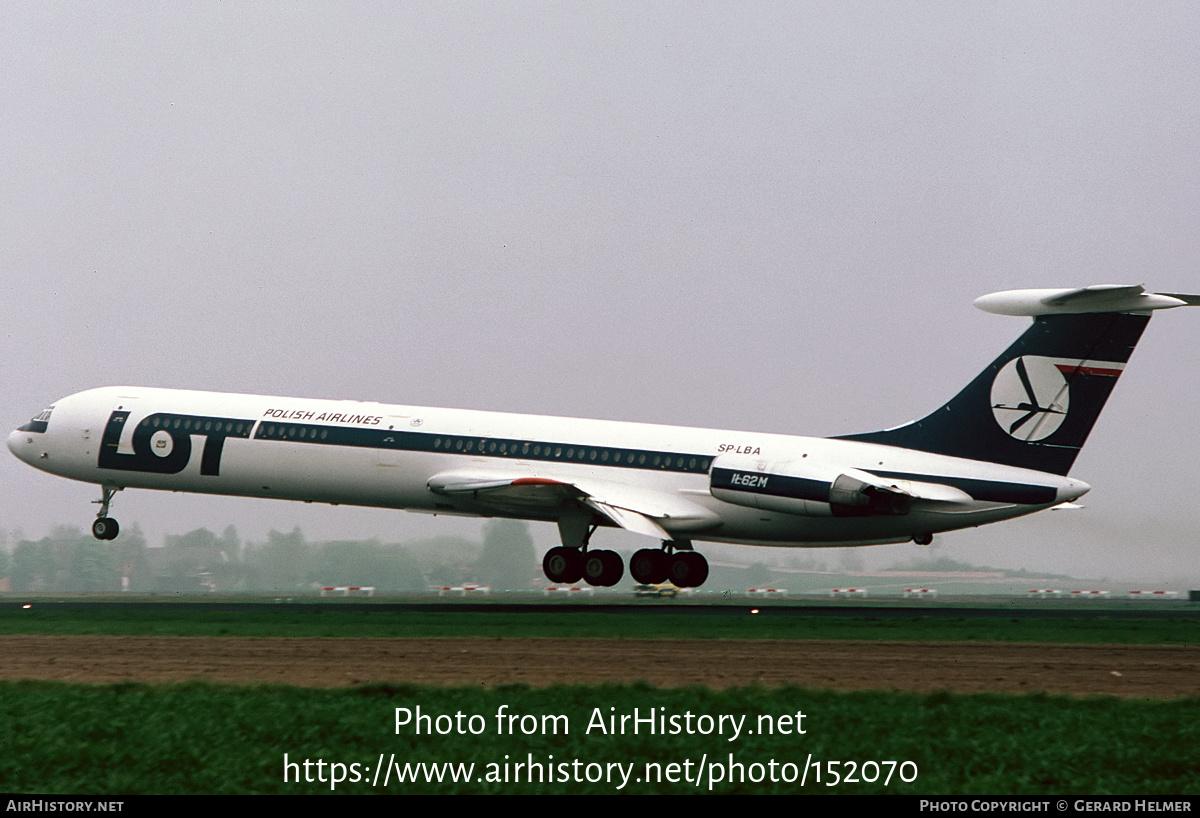 Aircraft Photo of SP-LBA | Ilyushin Il-62M | LOT Polish Airlines - Polskie Linie Lotnicze | AirHistory.net #152070