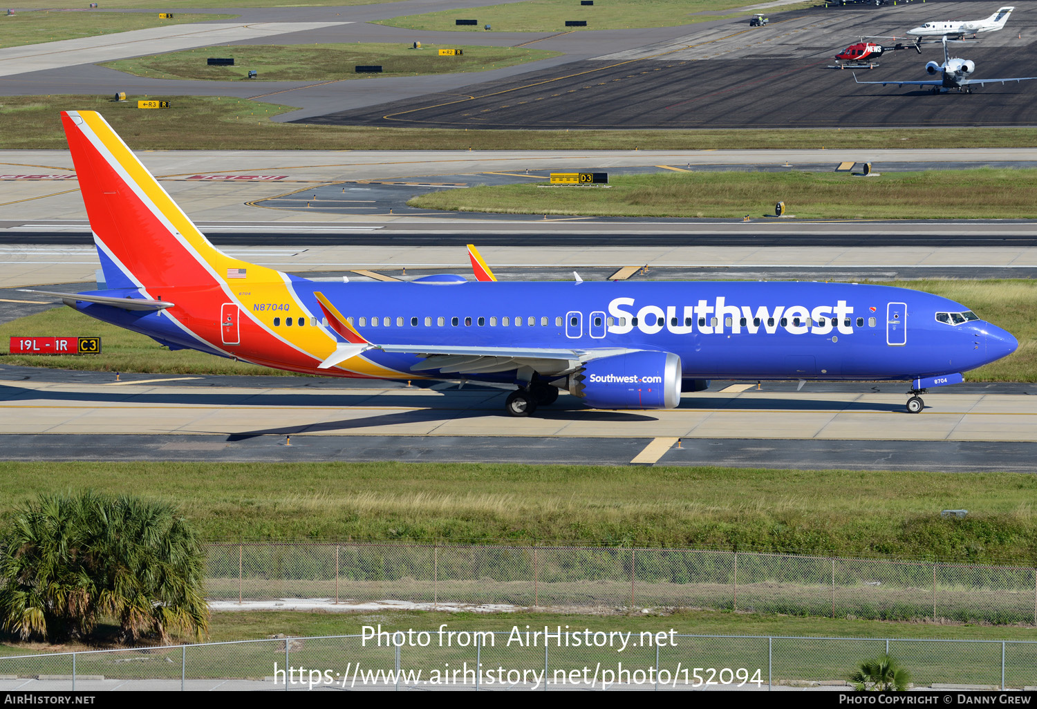 Aircraft Photo of N8704Q | Boeing 737-8 Max 8 | Southwest Airlines | AirHistory.net #152094