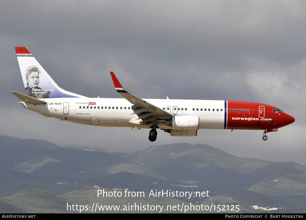 Aircraft Photo of LN-NOH | Boeing 737-86N | Norwegian | AirHistory.net #152125