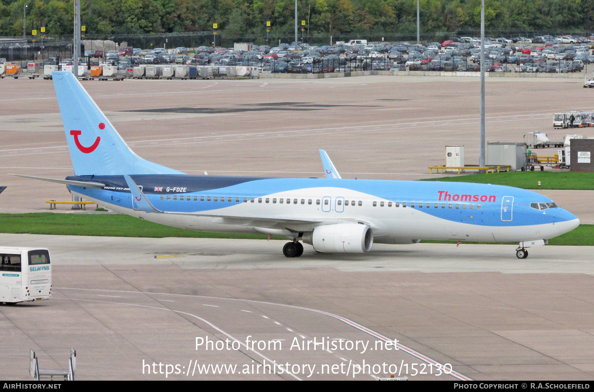 Aircraft Photo of G-FDZE | Boeing 737-8K5 | Thomson Airways | AirHistory.net #152130