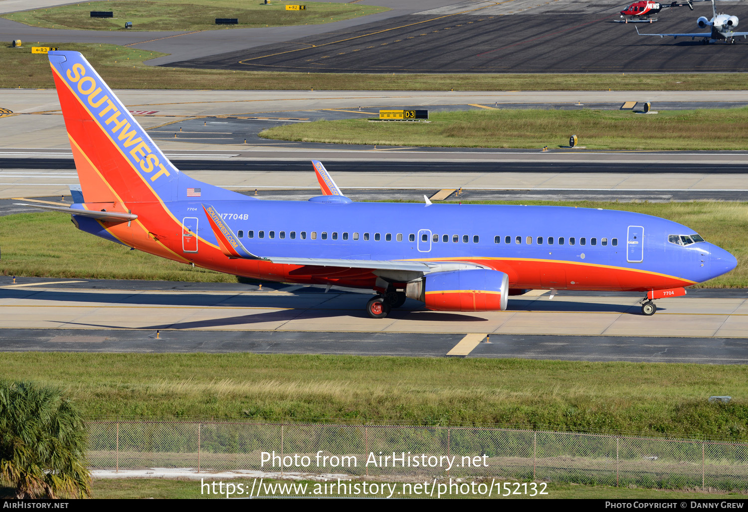 Aircraft Photo of N7704B | Boeing 737-7BD | Southwest Airlines | AirHistory.net #152132