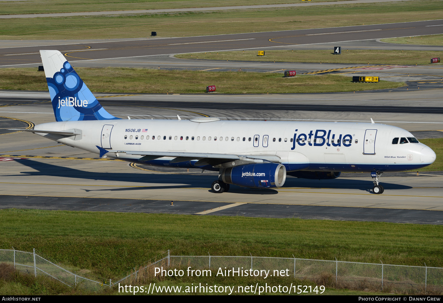 Aircraft Photo of N506JB | Airbus A320-232 | JetBlue Airways | AirHistory.net #152149