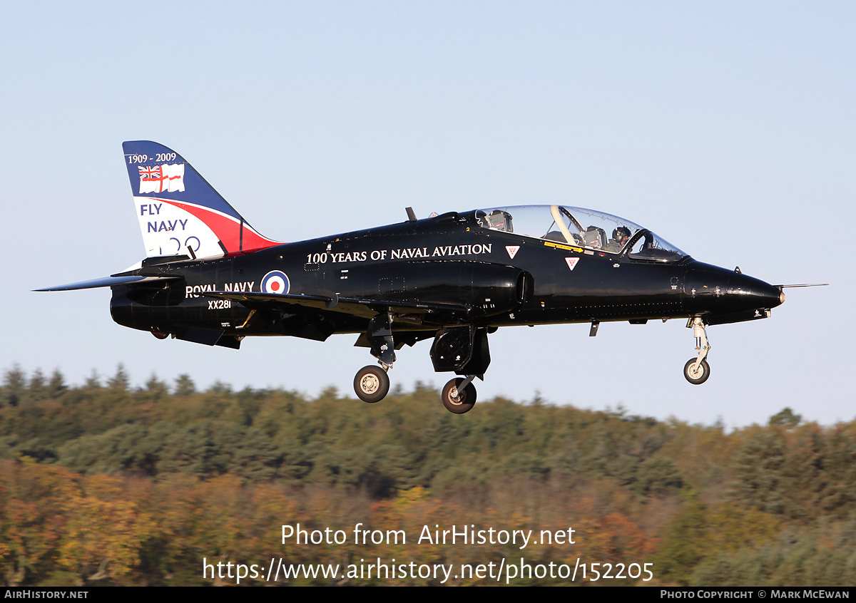 Aircraft Photo of XX281 | British Aerospace Hawk T.1A | UK - Navy | AirHistory.net #152205