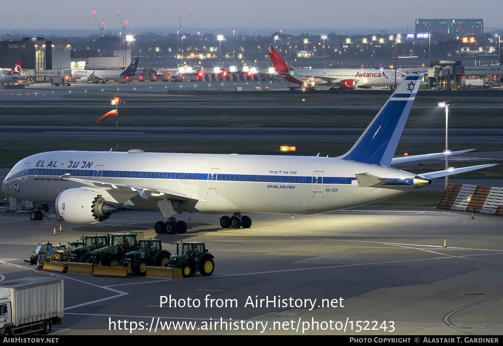 Aircraft Photo of 4X-EDF | Boeing 787-9 Dreamliner | El Al Israel Airlines | AirHistory.net #152243