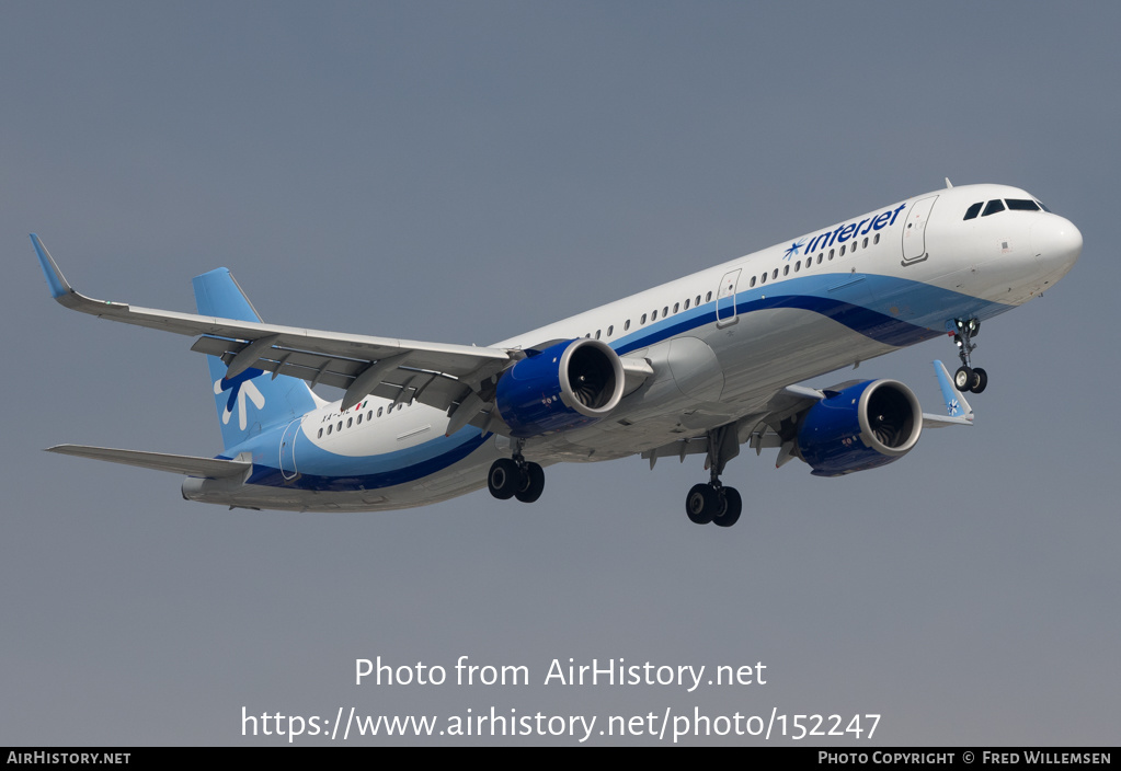 Aircraft Photo of XA-JIL | Airbus A321-251N | Interjet | AirHistory.net #152247