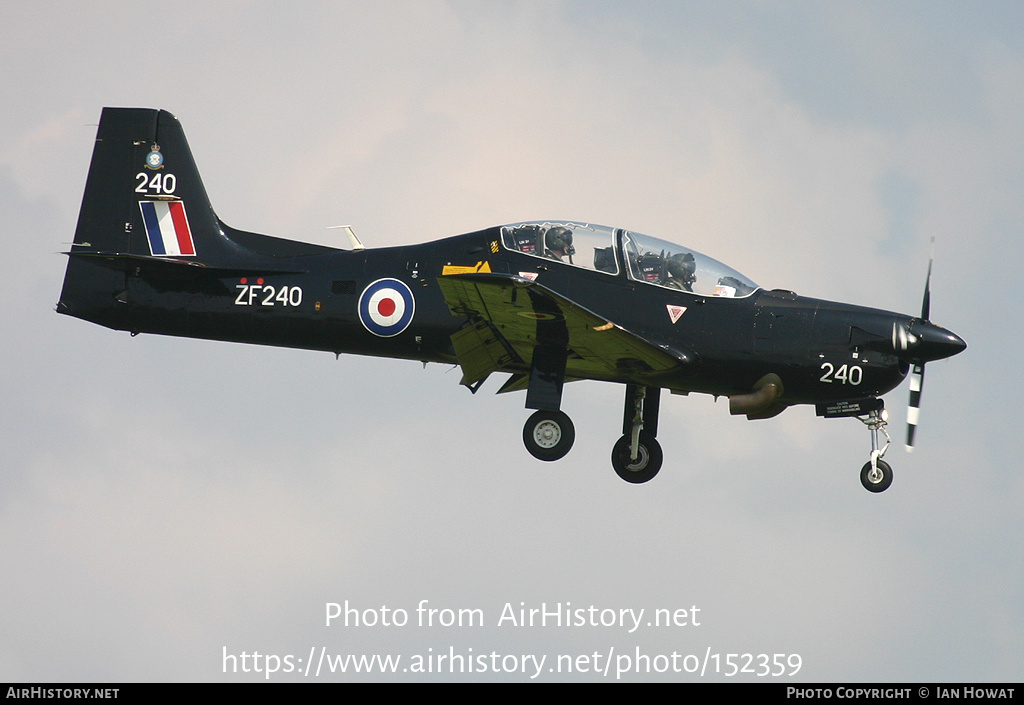 Aircraft Photo of ZF240 | Short S-312 Tucano T1 | UK - Air Force | AirHistory.net #152359