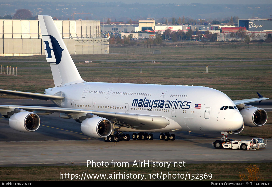 Aircraft Photo of 9M-MND | Airbus A380-841 | Malaysia Airlines | AirHistory.net #152369