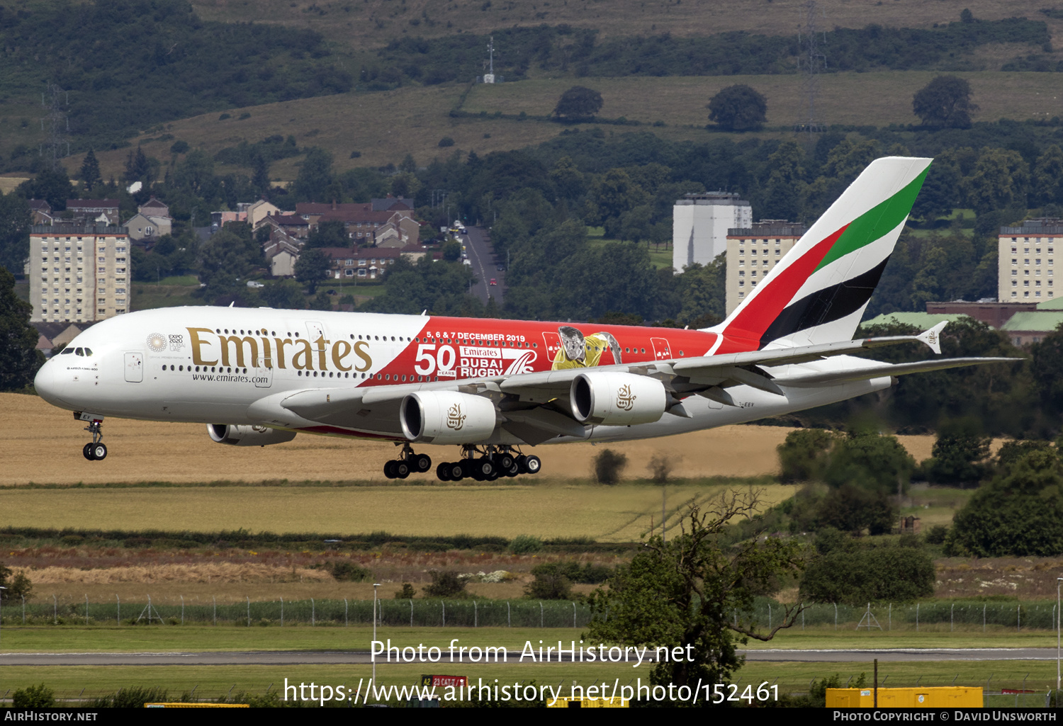 Aircraft Photo of A6-EEV | Airbus A380-861 | Emirates | AirHistory.net #152461