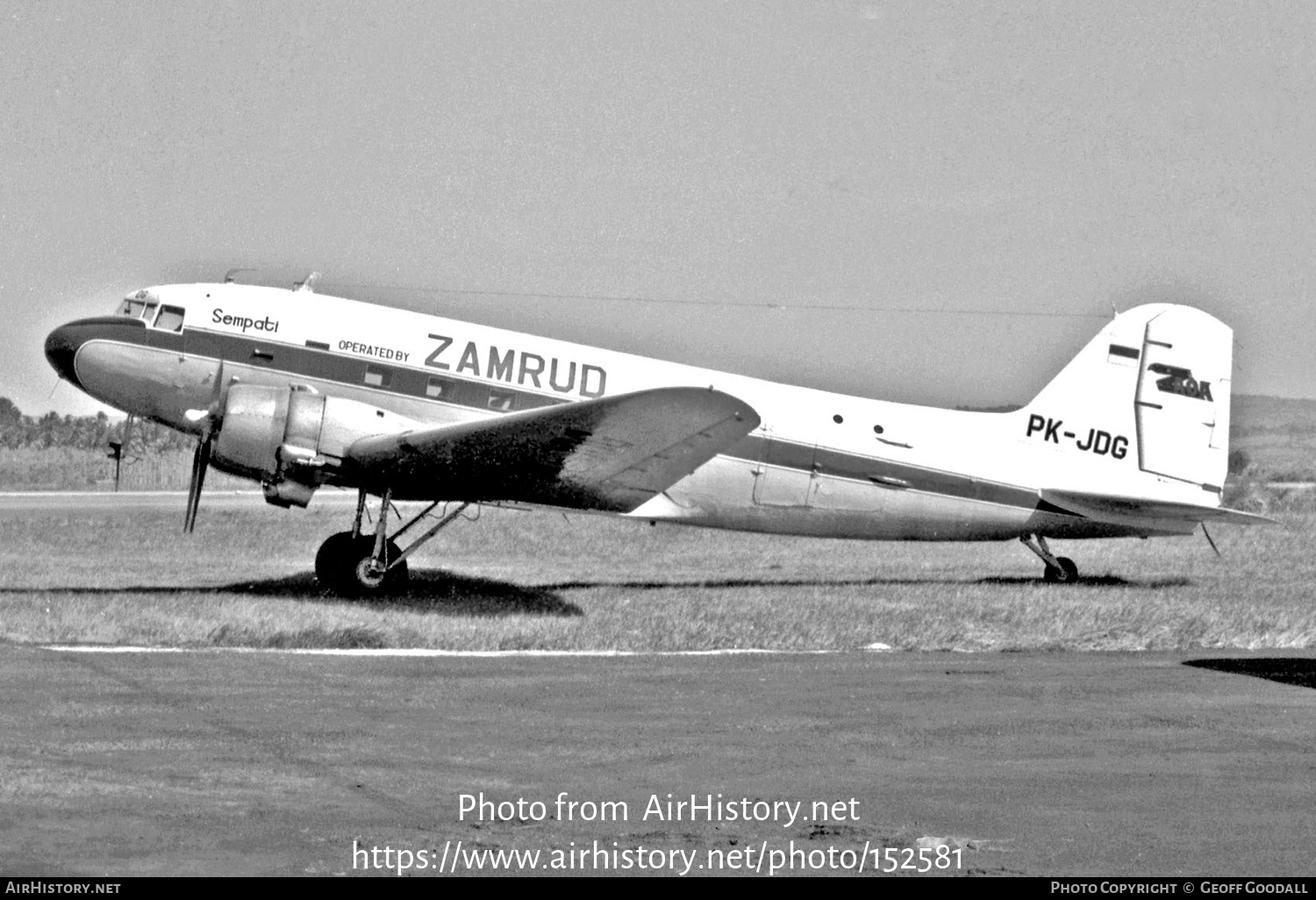 Aircraft Photo of PK-JDG | Douglas C-47A Skytrain | Zamrud Aviation | AirHistory.net #152581