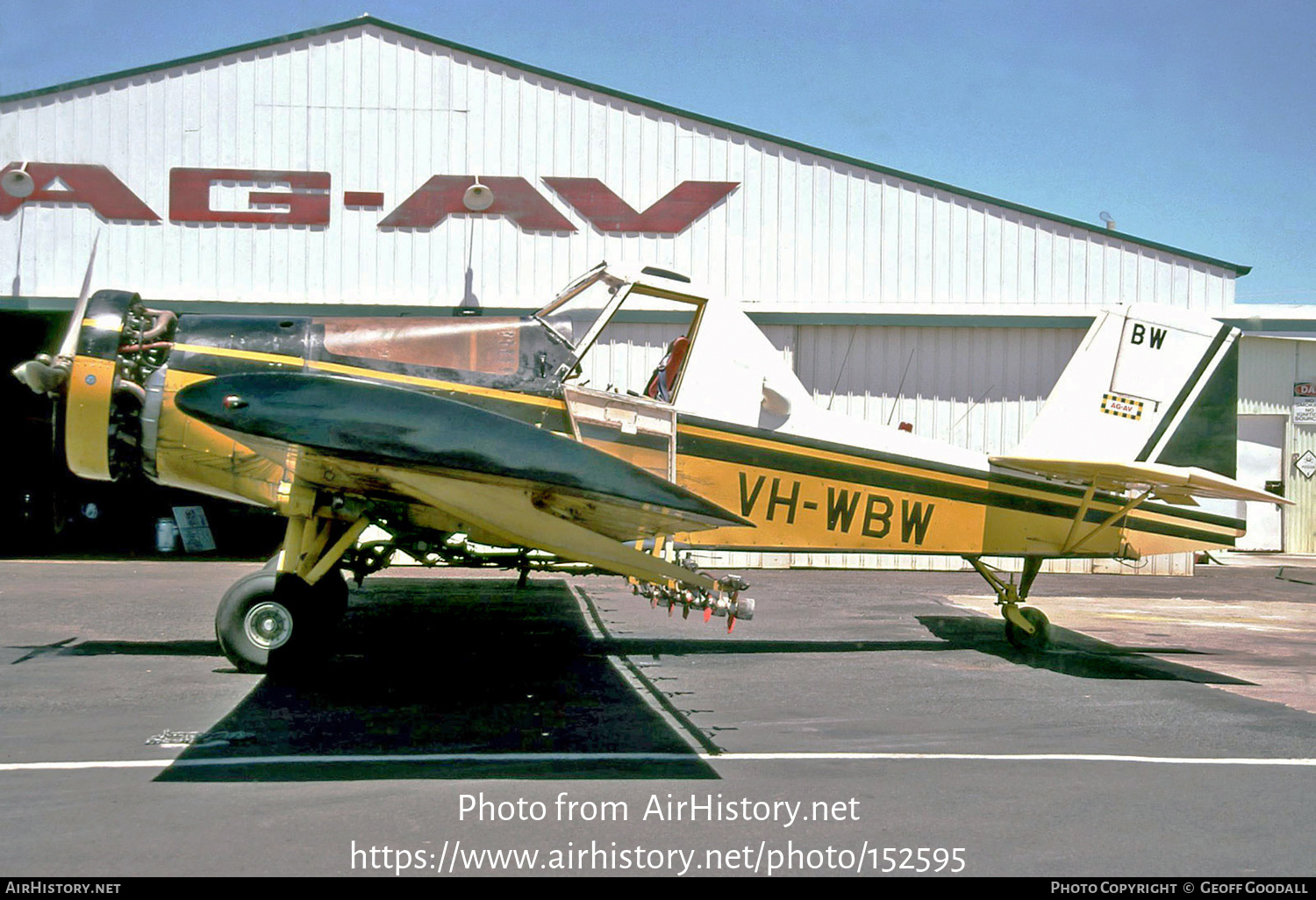 Aircraft Photo of VH-WBW | Ayres S2R-600 Thrush | AirHistory.net #152595