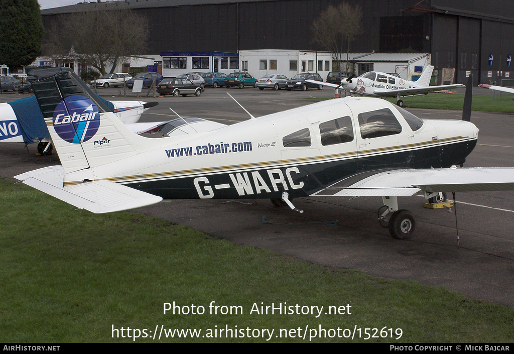 Aircraft Photo of G-WARC | Piper PA-28-161 Warrior III | Cabair | AirHistory.net #152619