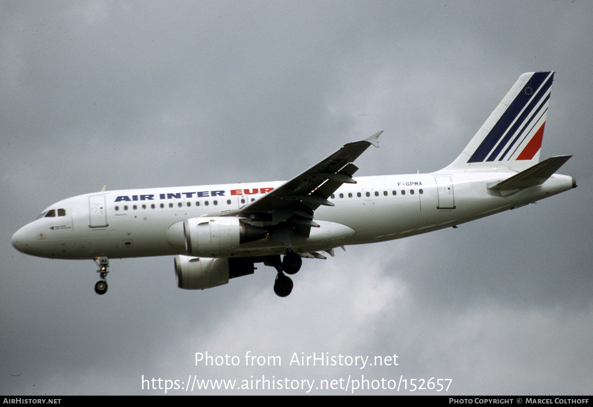 Aircraft Photo of F-GPMA | Airbus A319-113 | Air Inter Europe | AirHistory.net #152657