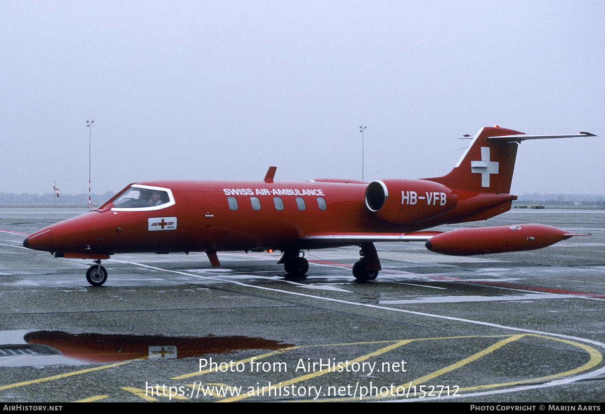 Aircraft Photo of HB-VFB | Gates Learjet 35A | REGA - Swiss Air Ambulance | AirHistory.net #152712