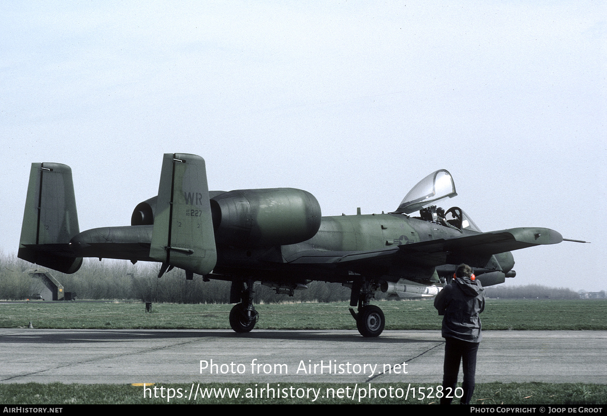 Aircraft Photo of 80-0227 / AF80-227 | Fairchild A-10A Thunderbolt II | USA - Air Force | AirHistory.net #152820