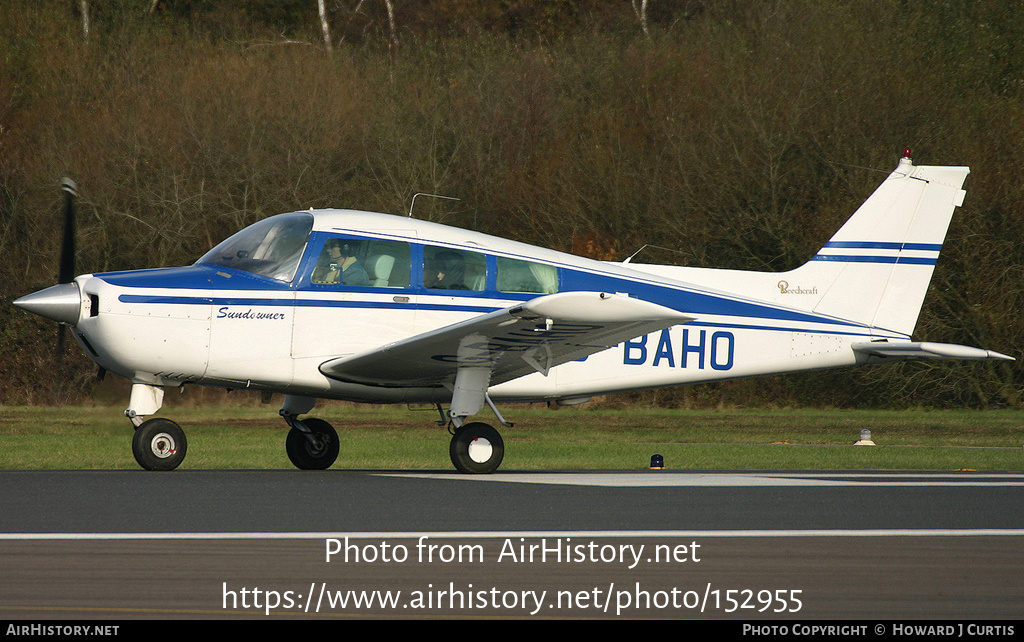 Aircraft Photo of G-BAHO | Beech C23 Sundowner 180 | AirHistory.net #152955