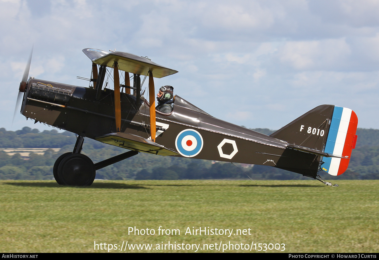 Aircraft Photo of G-BDWJ / F8010 | Replica Plans SE-5A | UK - Air Force | AirHistory.net #153003