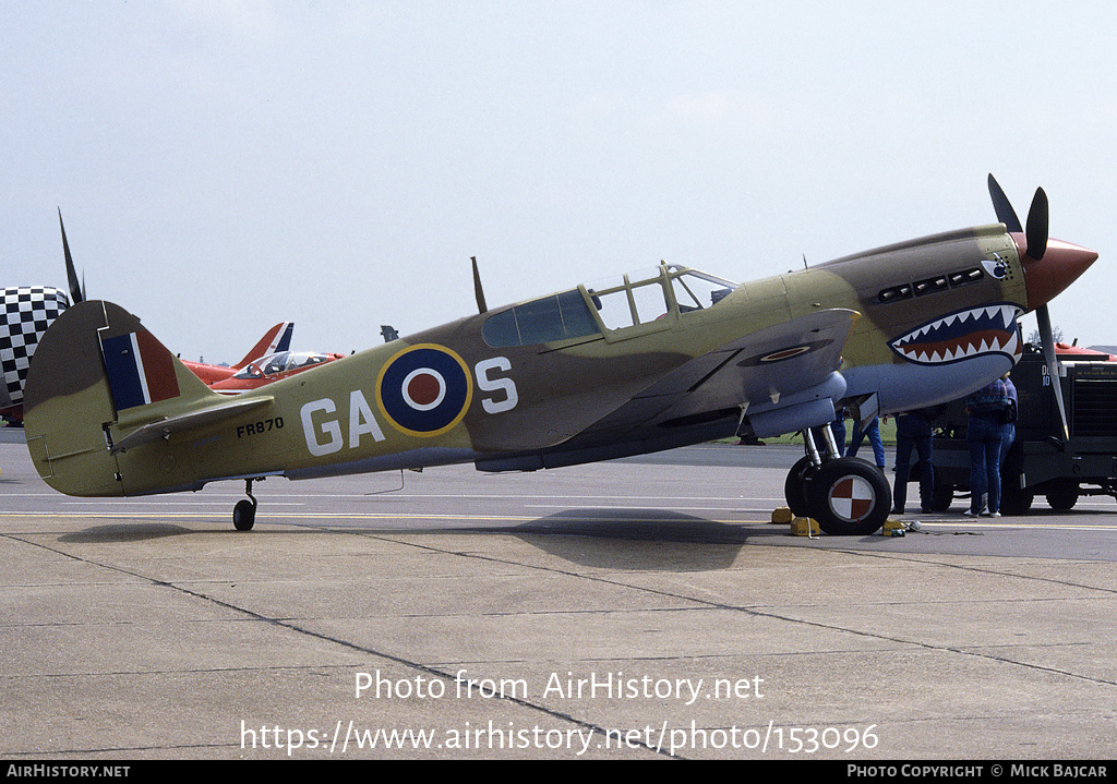 Aircraft Photo of N1009N / NL1009N / FR870 | Curtiss Kittyhawk Mk3 | UK - Air Force | AirHistory.net #153096