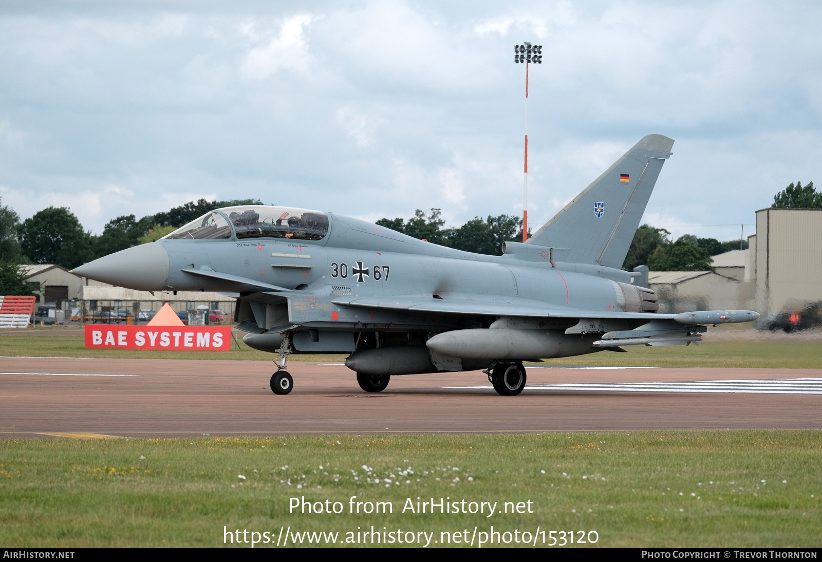 Aircraft Photo of 3067 | Eurofighter EF-2000 Typhoon T | Germany - Air Force | AirHistory.net #153120