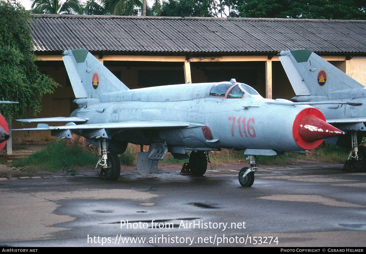 Aircraft Photo of 7116 | Mikoyan-Gurevich MiG-21bis | Cambodia - Air Force | AirHistory.net #153274