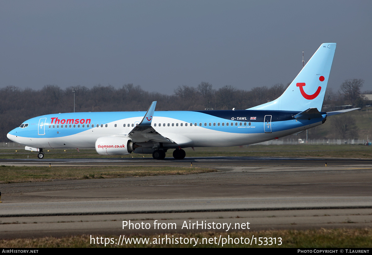 Aircraft Photo of G-TAWL | Boeing 737-8K5 | Thomson Airways | AirHistory.net #153313