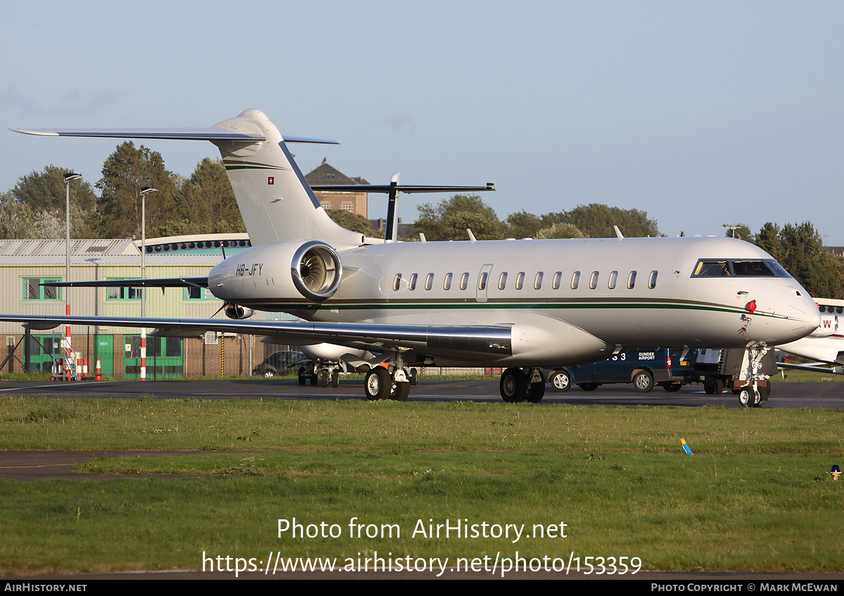 Aircraft Photo of HB-JFY | Bombardier Global Express (BD-700-1A10) | AirHistory.net #153359