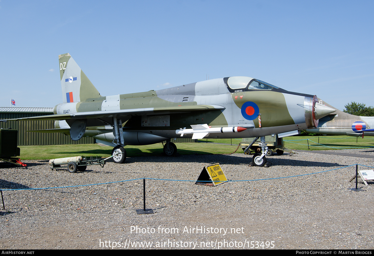 Aircraft Photo of XS417 | English Electric Lightning T5 | UK - Air Force | AirHistory.net #153495