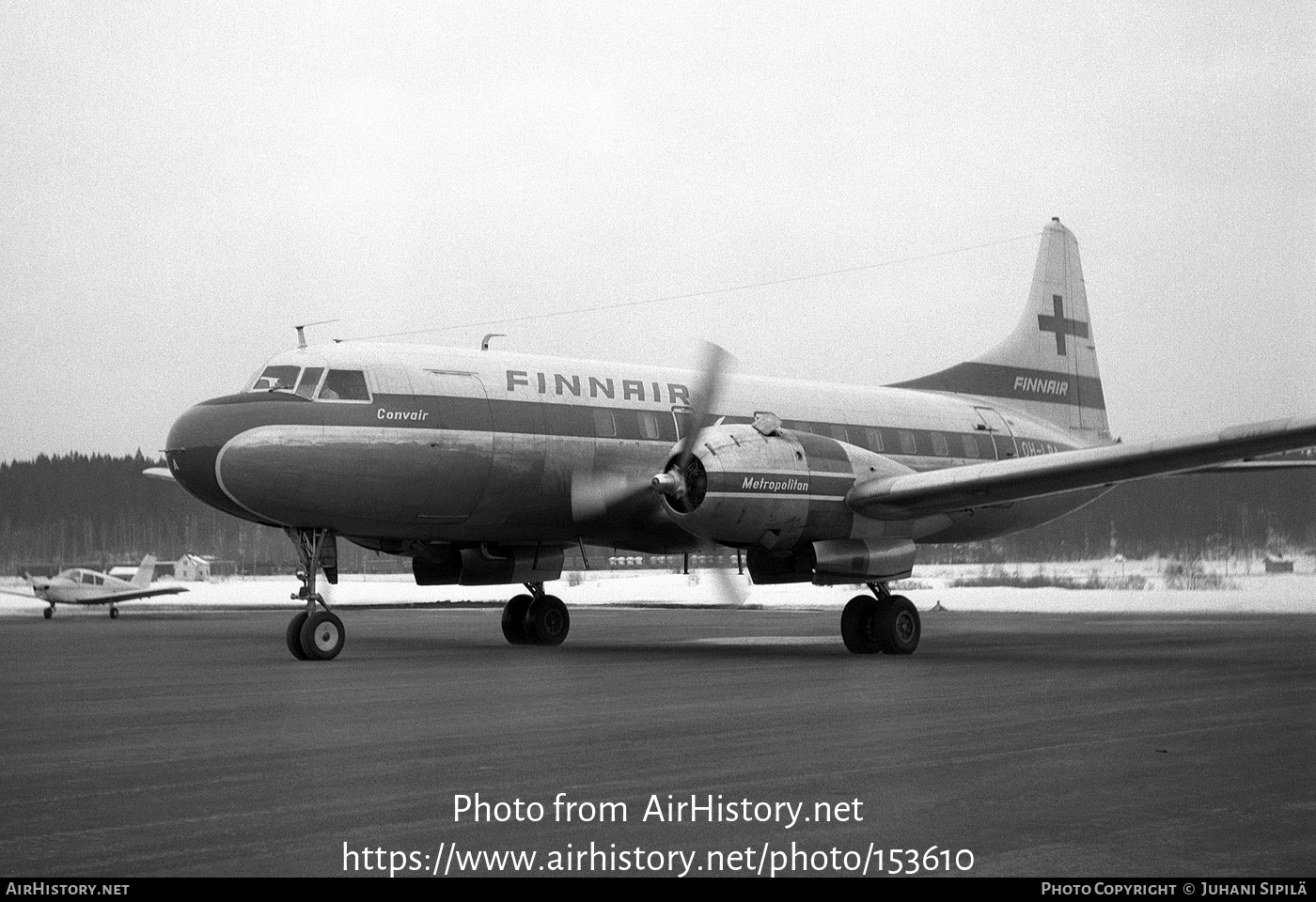 Aircraft Photo of OH-LRA | Convair 440-40 Metropolitan | Finnair | AirHistory.net #153610