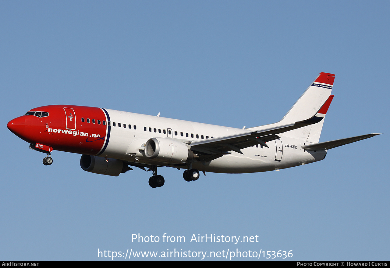 Aircraft Photo of LN-KHC | Boeing 737-31S | Norwegian | AirHistory.net #153636