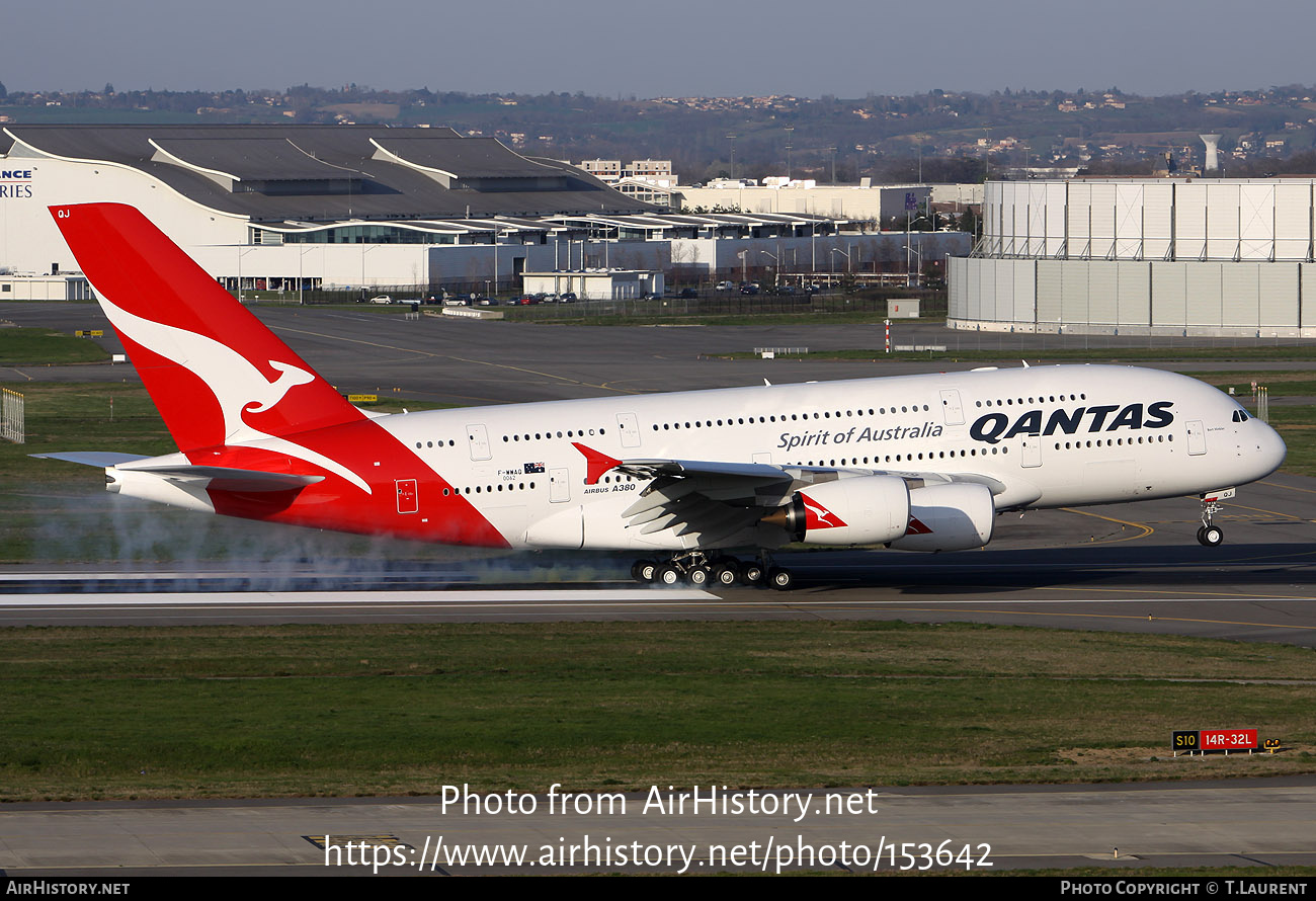 Aircraft Photo of F-WWAQ | Airbus A380-842 | Qantas | AirHistory.net #153642