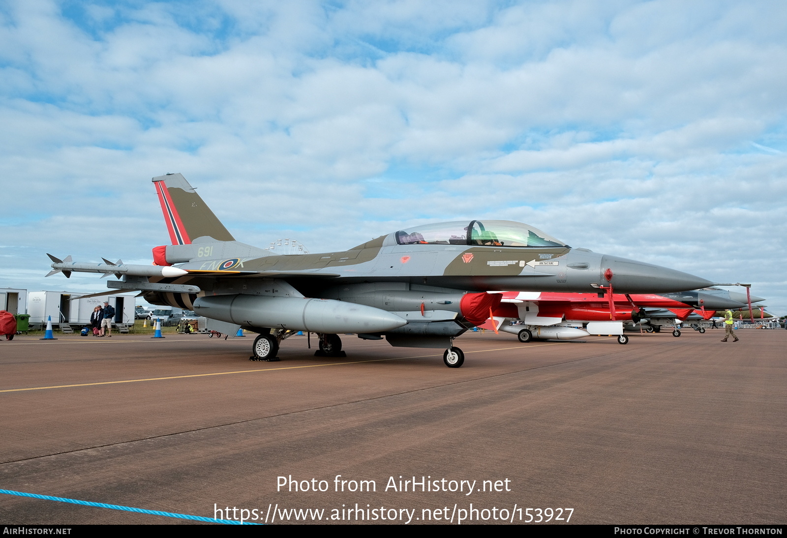 Aircraft Photo of 691 | General Dynamics F-16BM Fighting Falcon | Norway - Air Force | AirHistory.net #153927