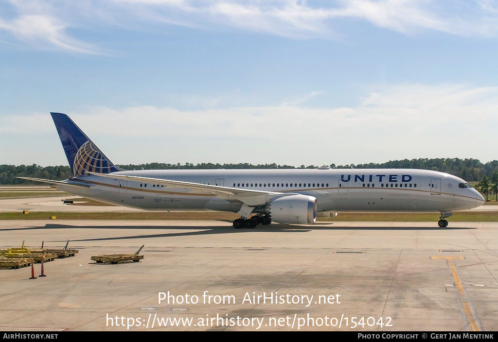 Aircraft Photo of N27959 | Boeing 787-9 Dreamliner | United Airlines | AirHistory.net #154042