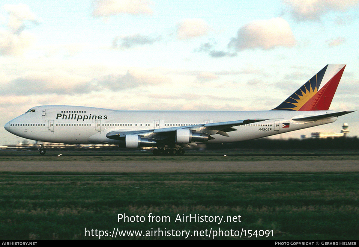 Aircraft Photo of N4502R | Boeing 747-283B | Philippine Airlines | AirHistory.net #154091