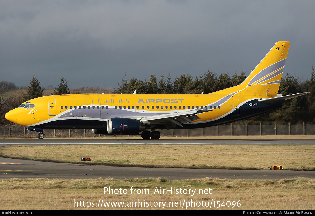 Aircraft Photo of F-GIXF | Boeing 737-3B3(QC) | Europe Airpost | AirHistory.net #154096