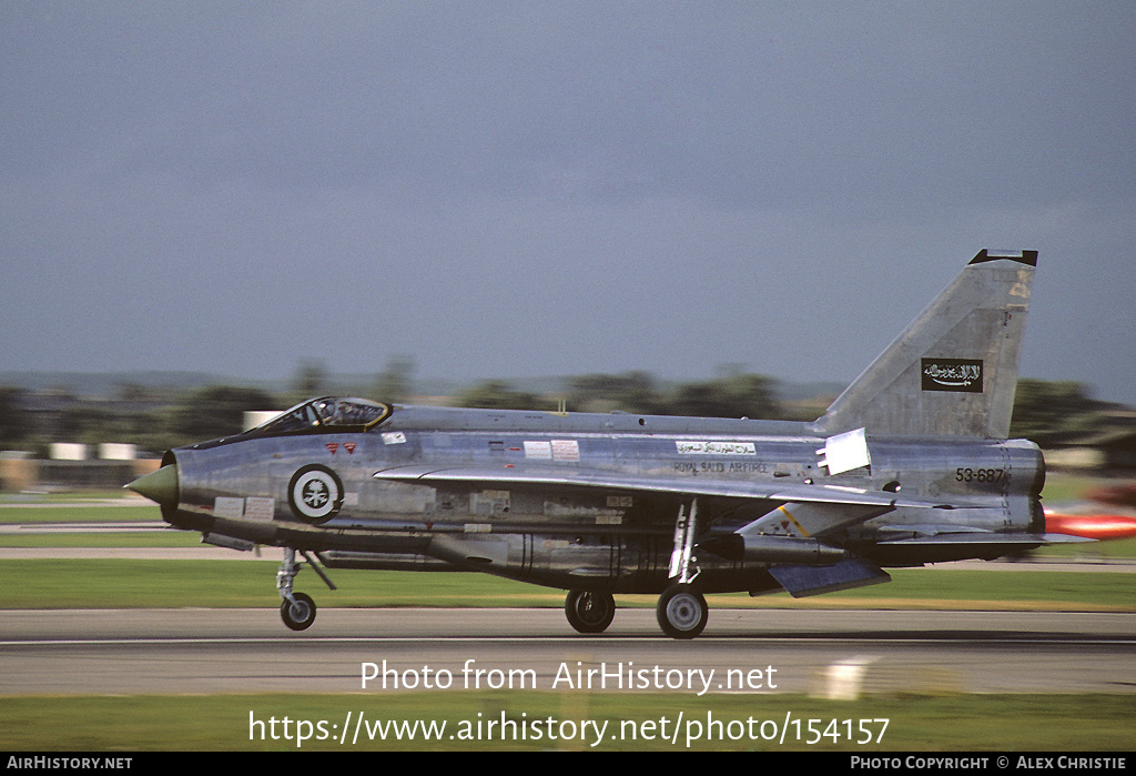 Aircraft Photo of 53-687 | English Electric Lightning F53 | Saudi Arabia - Air Force | AirHistory.net #154157