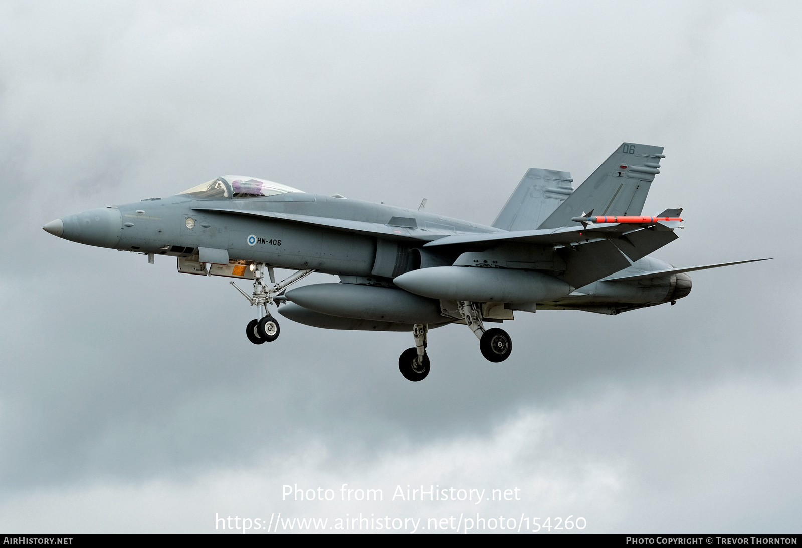 Aircraft Photo of HN-406 | McDonnell Douglas F/A-18C Hornet | Finland - Air Force | AirHistory.net #154260