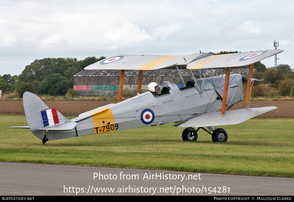 Aircraft Photo of G-ANON / T-7909 | De Havilland D.H. 82A Tiger Moth II | UK - Air Force | AirHistory.net #154281