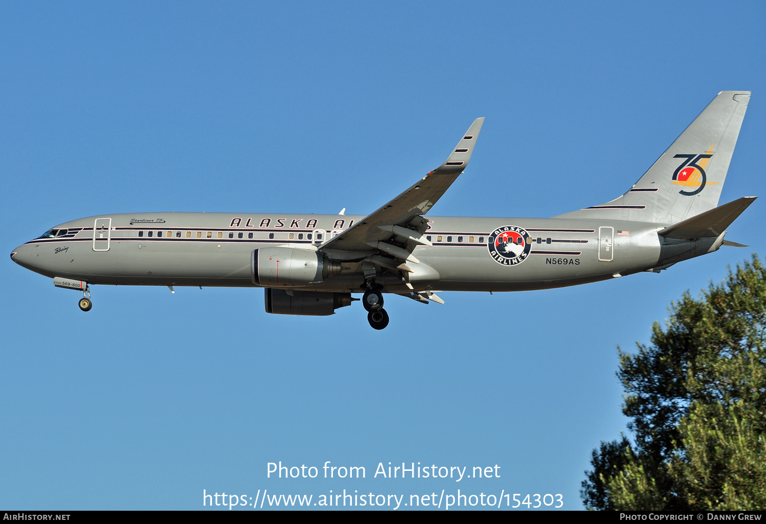 Aircraft Photo of N569AS | Boeing 737-890 | Alaska Airlines | AirHistory.net #154303