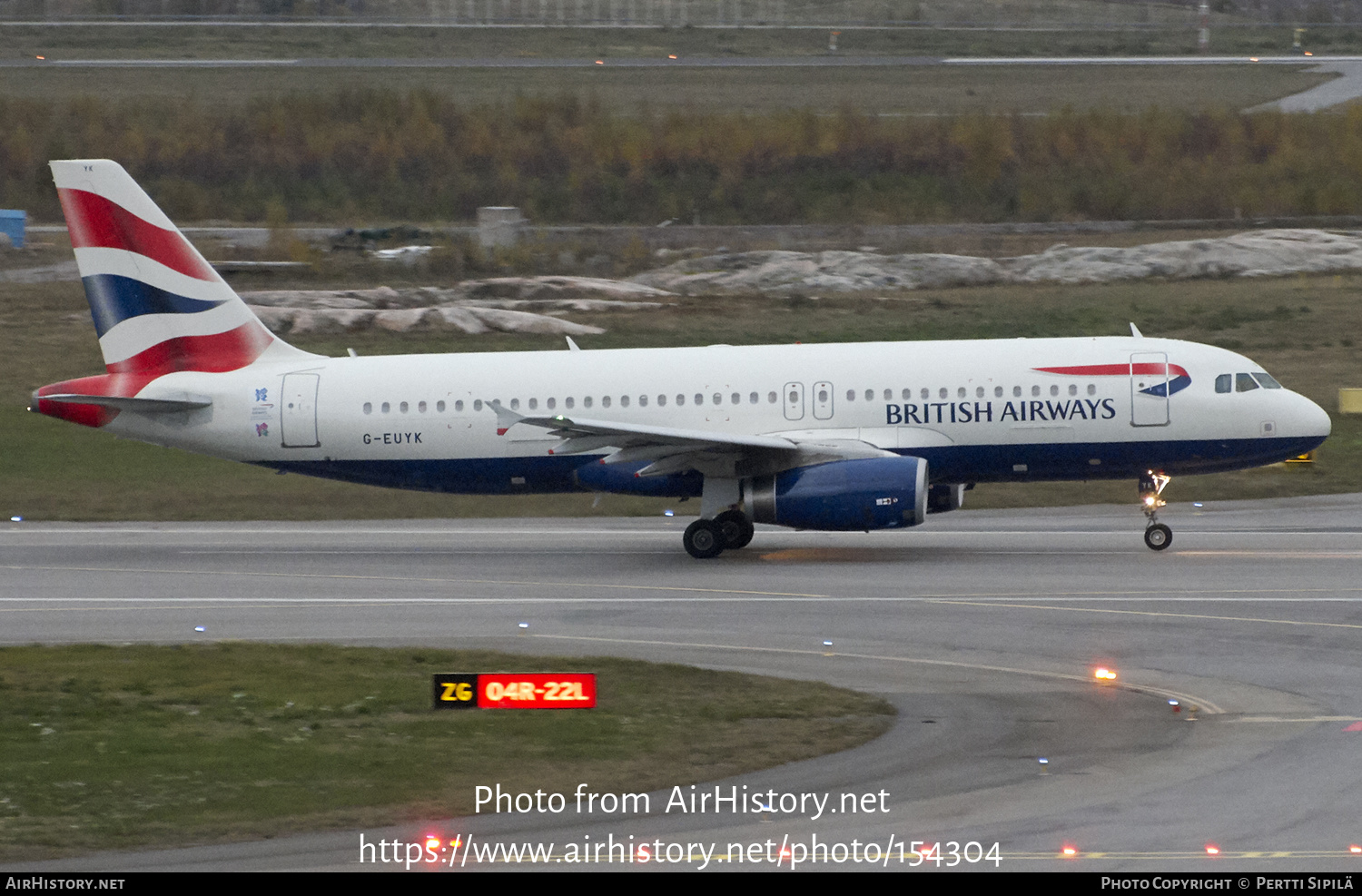 Aircraft Photo of G-EUYK | Airbus A320-232 | British Airways | AirHistory.net #154304