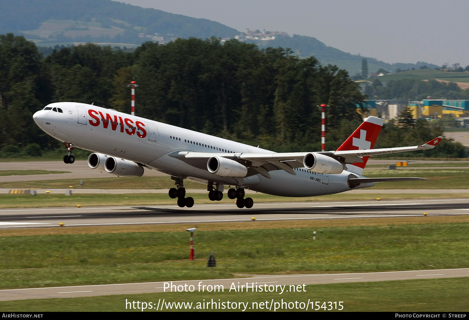 Aircraft Photo of HB-JMA | Airbus A340-313 | Swiss International Air Lines | AirHistory.net #154315