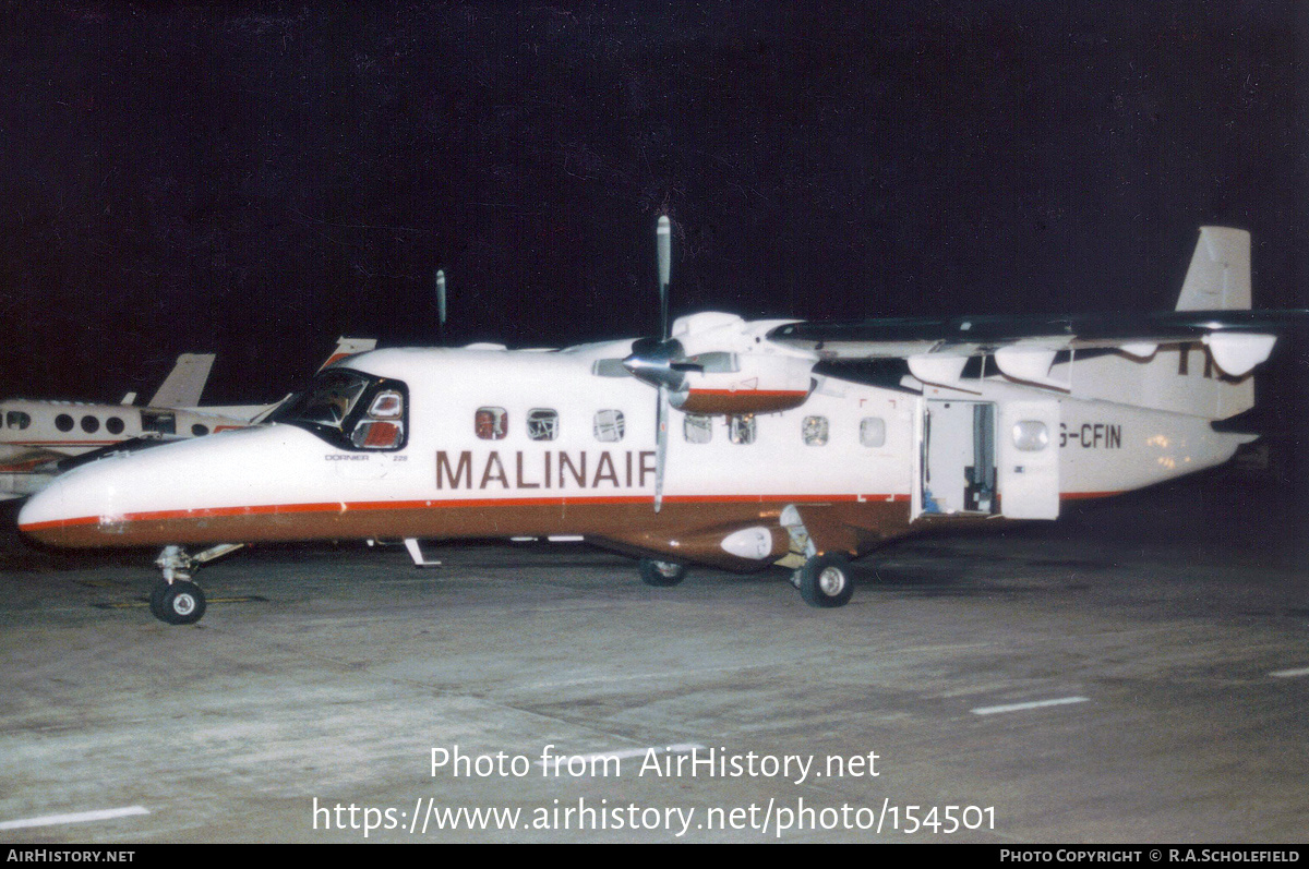 Aircraft Photo of G-CFIN | Dornier 228-200 | Malinair | AirHistory.net #154501