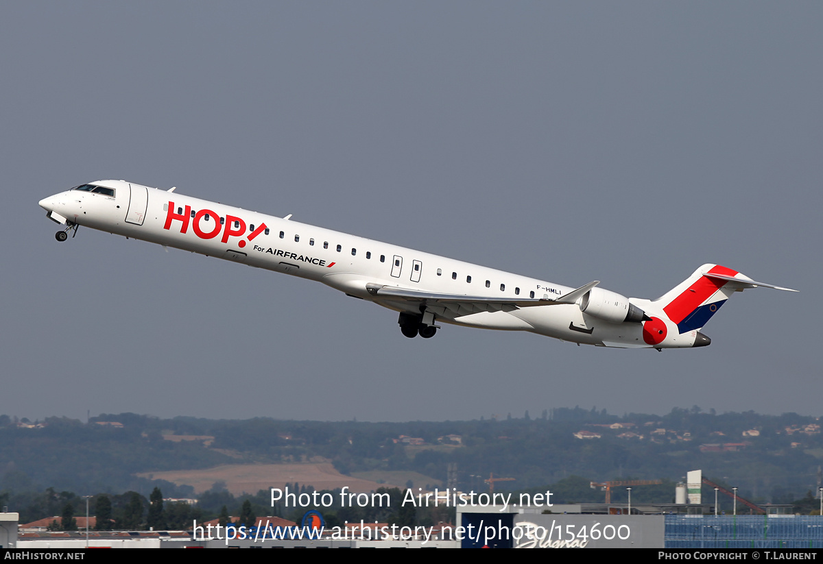 Aircraft Photo of F-HMLI | Bombardier CRJ-1000EL NG (CL-600-2E25) | Hop! | AirHistory.net #154600