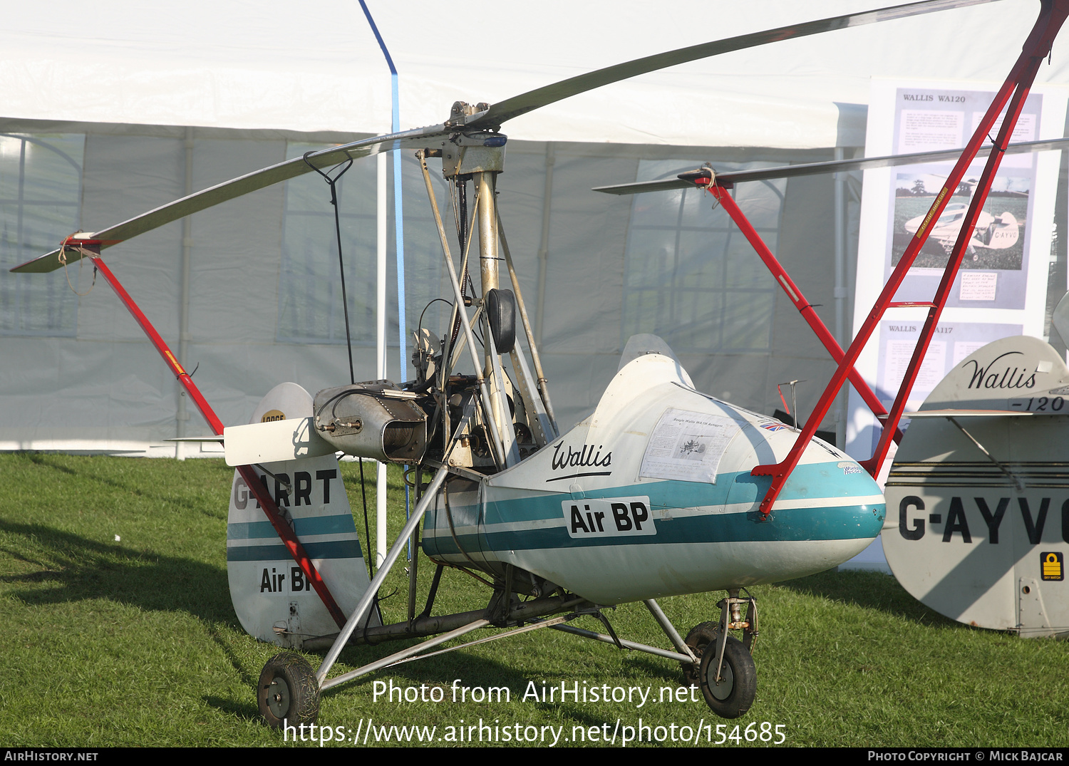 Aircraft Photo of G-ARRT | Wallis WA-116 MC | Air BP | AirHistory.net #154685