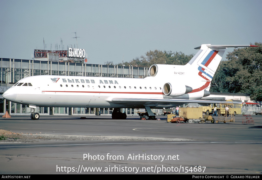 Aircraft Photo of RA-42341 | Yakovlev Yak-42 | Bykovo Avia | AirHistory.net #154687