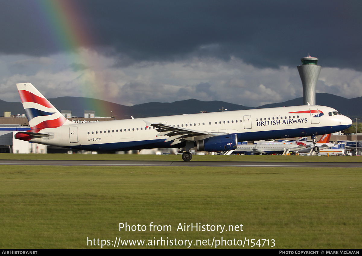 Aircraft Photo of G-EUXD | Airbus A321-231 | British Airways | AirHistory.net #154713