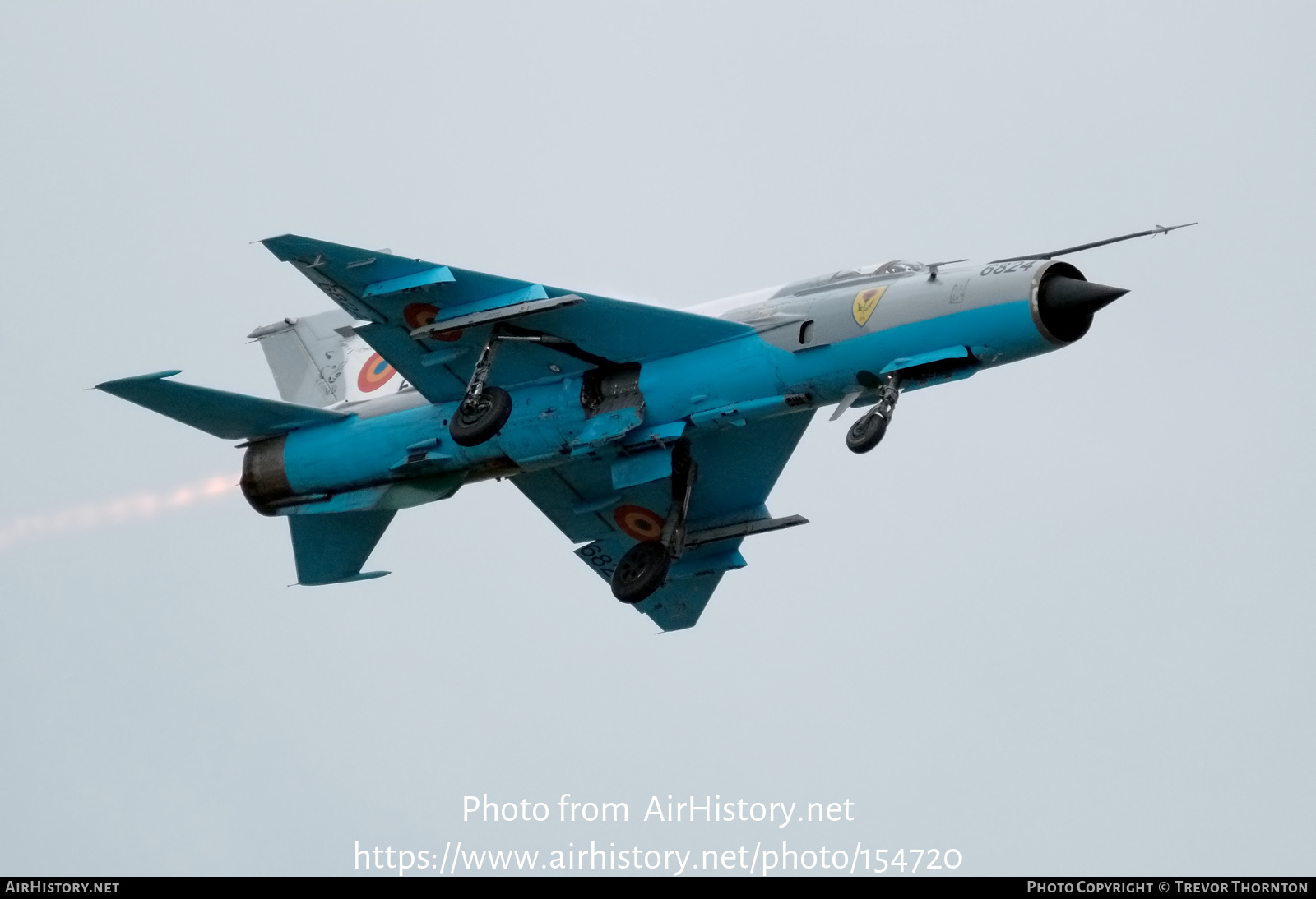 Aircraft Photo of 6824 | Mikoyan-Gurevich MiG-21MF Lancer C | Romania - Air Force | AirHistory.net #154720