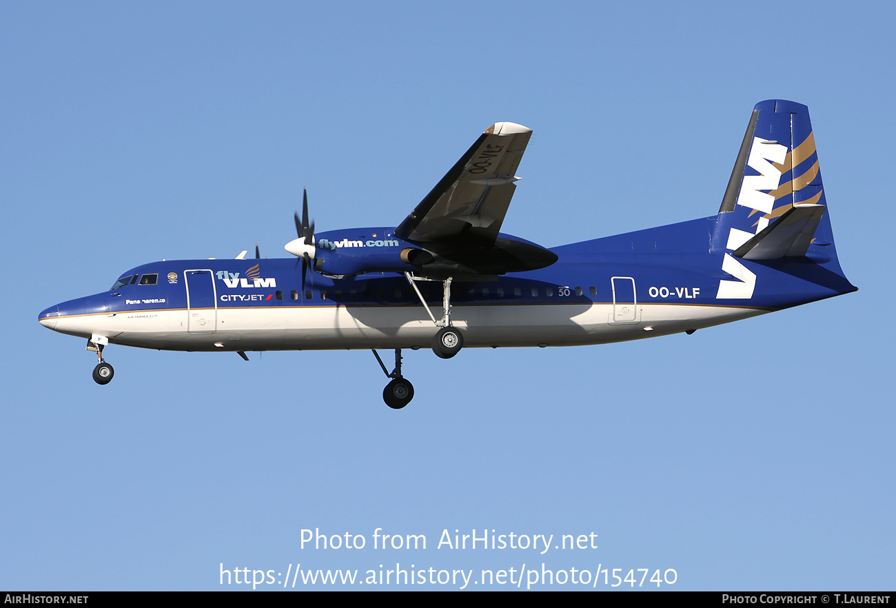 Aircraft Photo of OO-VLF | Fokker 50 | VLM Airlines | AirHistory.net #154740