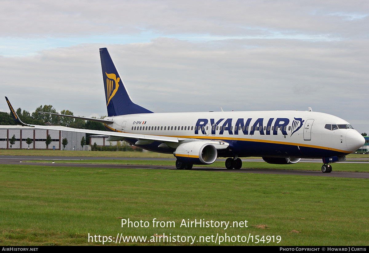 Aircraft Photo of EI-DPW | Boeing 737-8AS | Ryanair | AirHistory.net #154919