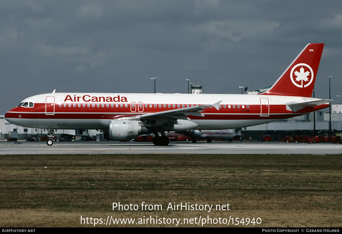 Aircraft Photo of C-FDSN | Airbus A320-211 | Air Canada | AirHistory.net #154940