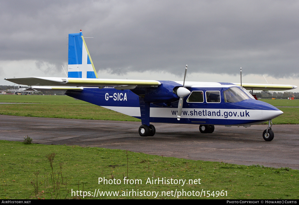 Aircraft Photo of G-SICA | Britten-Norman BN-2B-20 Islander | AirHistory.net #154961