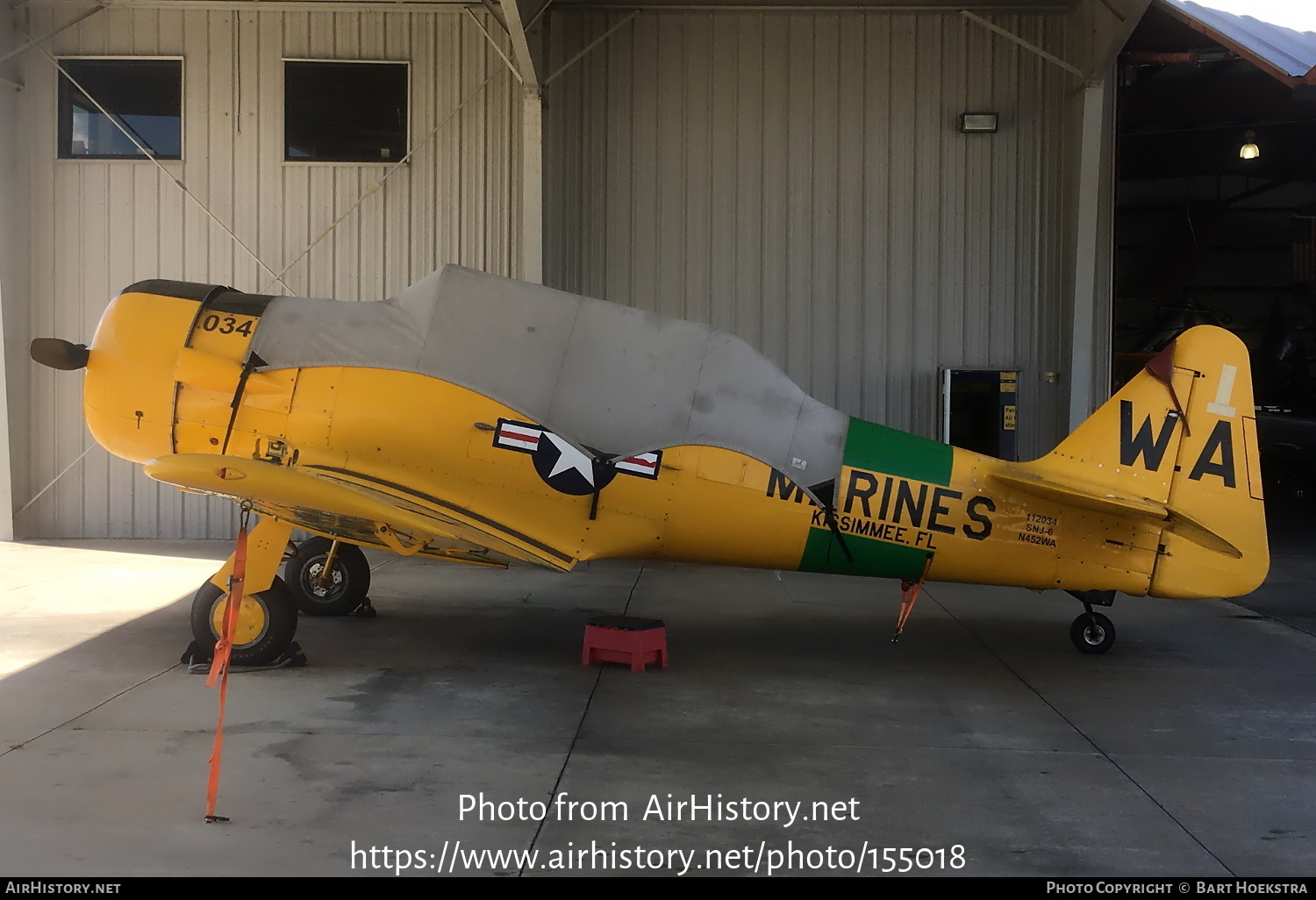 Aircraft Photo of N452WA / 112034 | North American SNJ-6 Texan | USA - Marines | AirHistory.net #155018